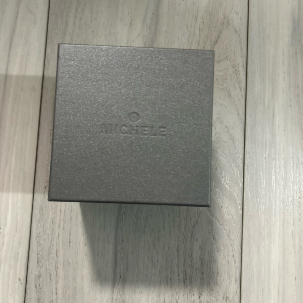 Michele Embossed Gray Jewelry Box. NO WATCH